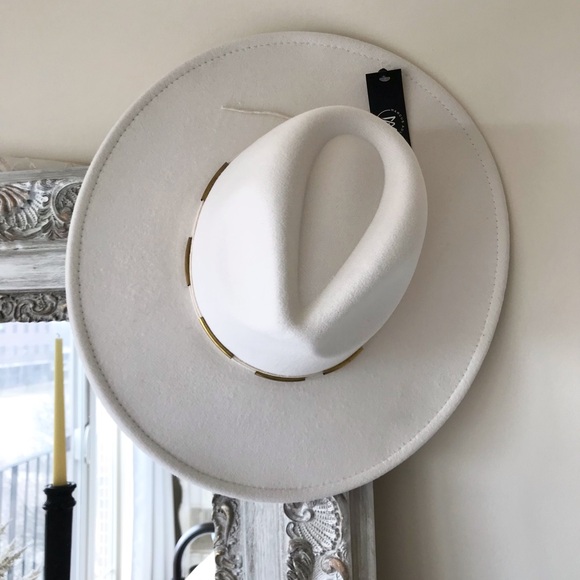 Marcus Adler Metal Trim Panama Hat NWT - Picture 11 of 13